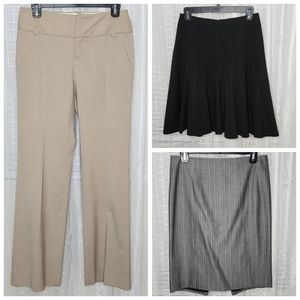 Express, Banana Republic, White House Black Market Skirt (2) & Slacks (1) Bundle